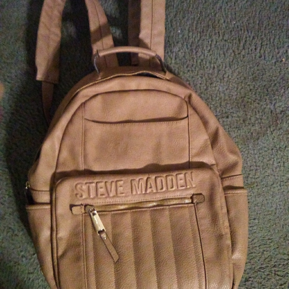 Used leather book bag